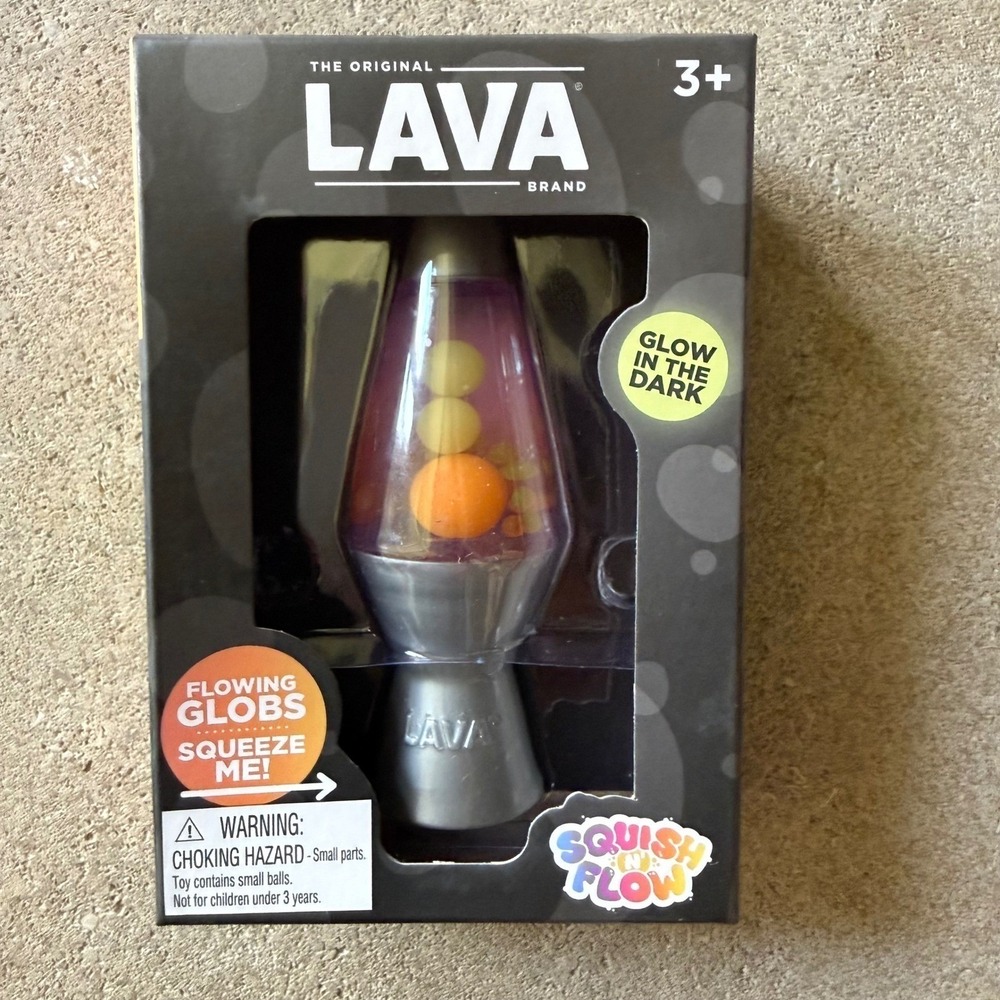 Needoh Lava Lamp Squishy Squeezey Toy Glow in Dark Fidget Nee Doh Schylling NEW - Picture 1 of 4